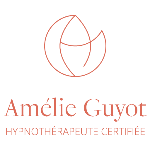 Logo compact Ocre rouge Amélie Guyot hypnothérapeute certifiée